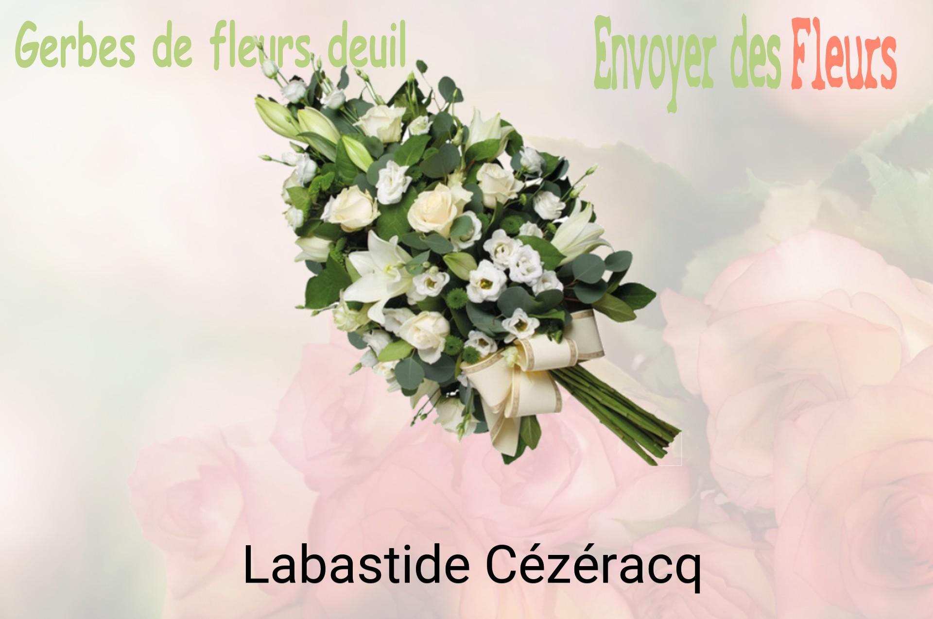 Gerbe de fleurs de deuil livrée à Labastide-Cézéracq